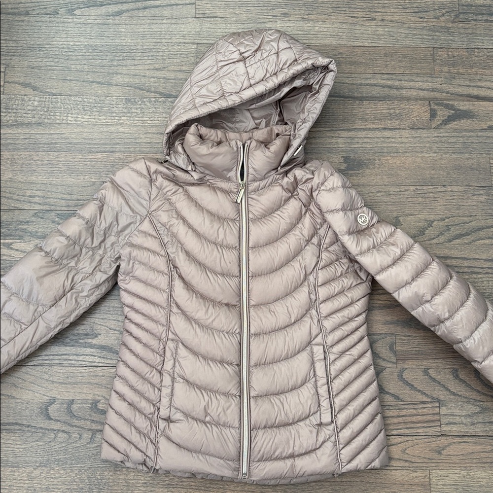 MICHAEL Michael Kors Tan Puffer Jacket